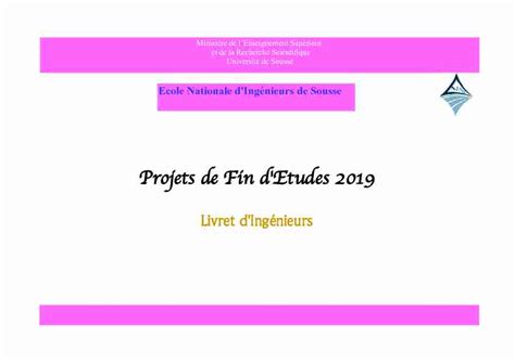 Projets De Fin Detudes Pdf Juil Ecole Nationale