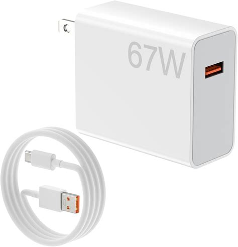 Amazon For Xiaomi Charger 67W Mi Turbo Fast Wall Charger For