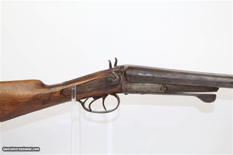 1880s Antique Sxs 12 Gauge Back Action Shotgun