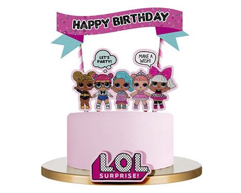 Lol Surprise Doll Inspired Cake Topper Birthday Cake Toppers Doll