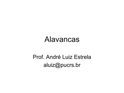 Musculação e alavancas PPT