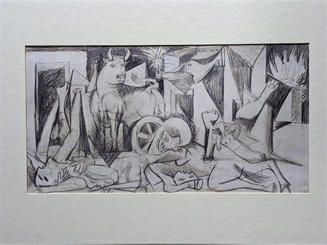 Pablo Picasso Preparatory Sketch For Guernica I Lithograph S For