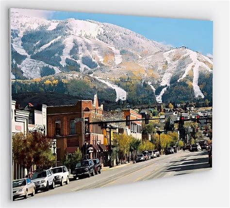 Steamboat Springs Colorado Ski Trail Map Canvas Wrap 24x36 Wall Art