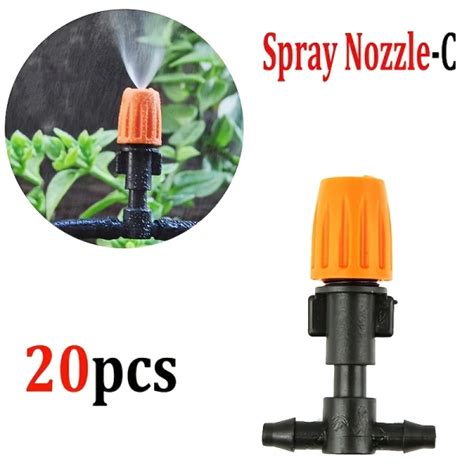 Dropship 20pcs Adjustable Garden Drip Irrigation Misting Nozzles Micro