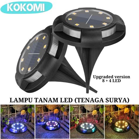 Jual Kokomi Lampu Solar Taman Tancap Tenaga Surya 8 4 Led Garden Lights Solar Tanam Tancap