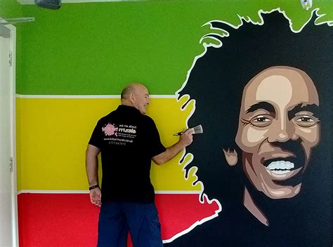 Bob Marley Mural Portrait – Kids Art Murals