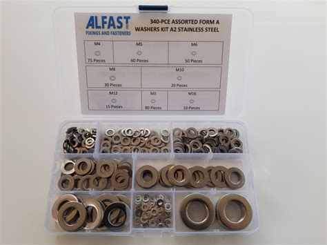 Pce Assorted Form A Washers Kit Stainless Steel A Grade