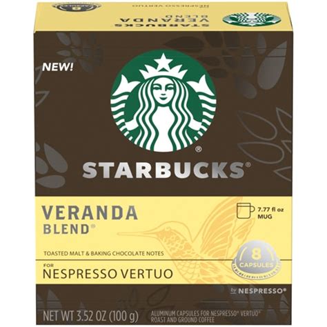 Starbucks Nespresso Vertuo Capsules Veranda Blend -- 8 Capsules - Vitacost