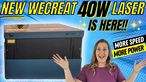 NEW WeCreat Vision 40w Laser Engraver Unbox Assemble Calibrate