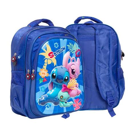 Bolsa Mochila Escolar Masculina Stitch Desenho Toys U Mochila