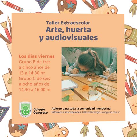 Colegio Congreso presenta los nuevos talleres para niños de 3 a 8 años