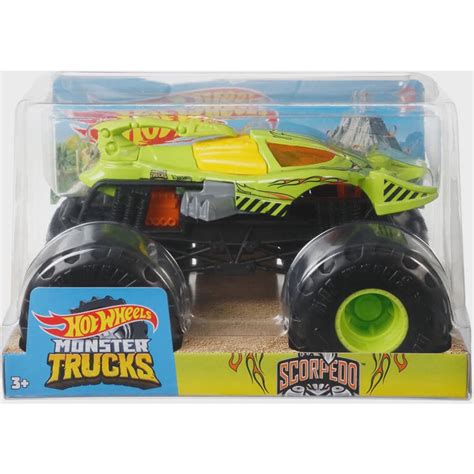 Hot Wheels Carrinho Monster Trucks Mattel Fyj Submarino