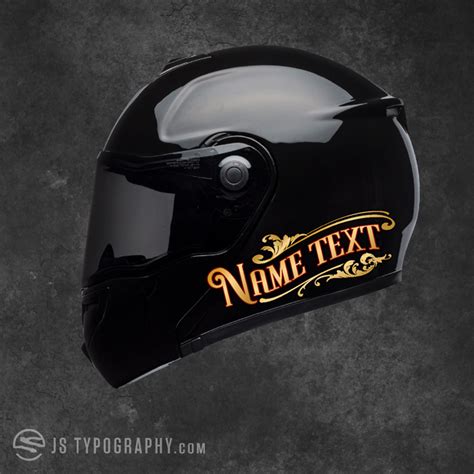 Motorcycle Decals - Helmet Decals - JS Typography Inc