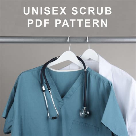 Unisex Scrub Pdf Sewing Pattern - Craftbook99