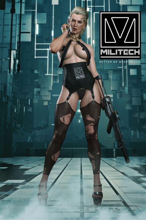 Rule 34 1girls 3d Big Breasts Blonde Hair Breasts Busty Cleavage Cyberpunk 2077 Female Female