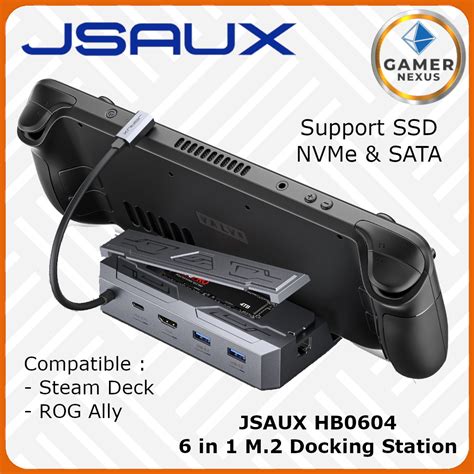 Jual Jsaux Hb In M Docking Station Ssd Nvme Sata For Steam