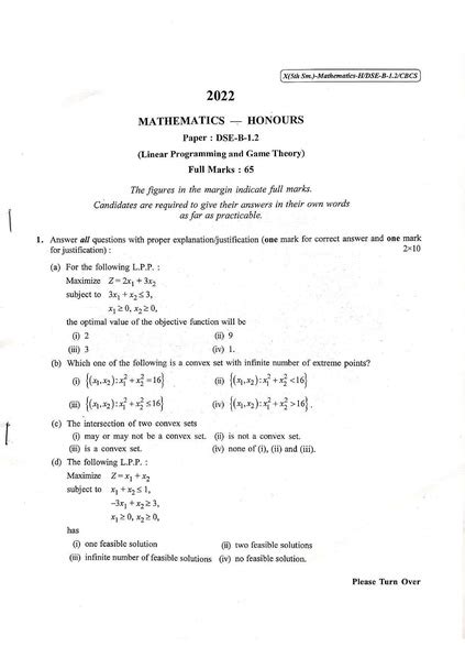 File Cu 2022 B Sc Honours Mathematics Semester 5 Paper Dse B 1 2 Qp