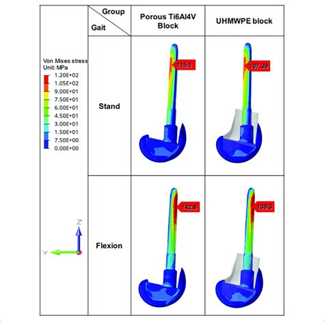 | Von Mises stress distribution of different prostheses. The Von Mises ...