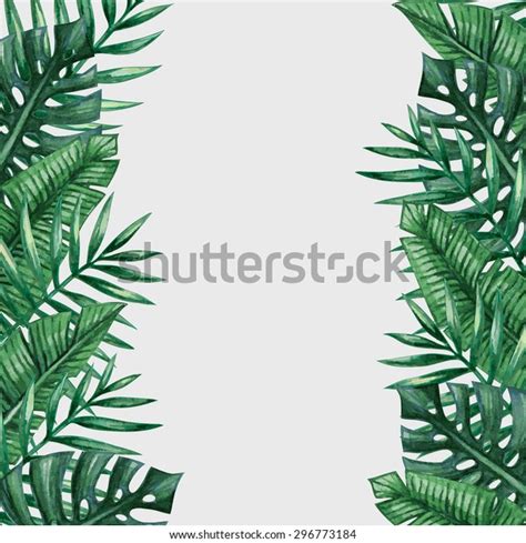 42705 Palm Tree Leaf Border Images Stock Photos And Vectors Shutterstock