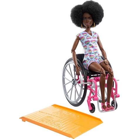 Boneca Barbie Cadeirante - Boneca Barbie Fashionista Cadeira De Rodas Cadeirante Negra - Mattel ...
