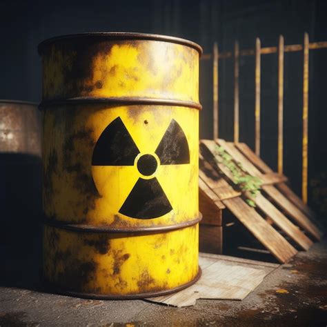 Premium Photo Radioactive Waste In Barrels Nuclear Waste Repository