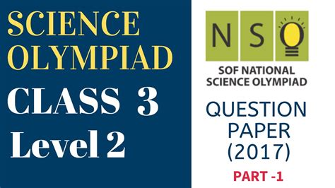 Science Olympiad Nso Class 3 Level 2 Set 2 Question Paper With Answers Explained Part 1