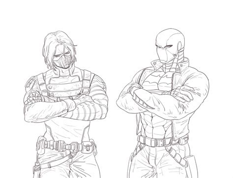 Bucky Barnes Coloring Pages