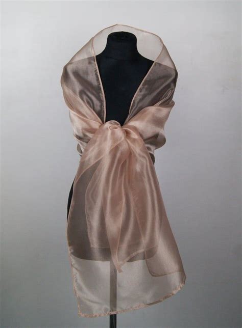 Luxury Organza Wrap Shawl Bolero Winter Wedding 200 Cm Champagner Beige