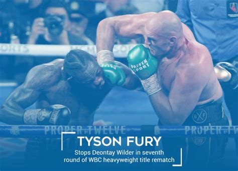 Fury Beats Wilder In 7 Round Epic For The Wbc Crown In Rematch