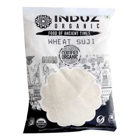 Induz Organic Wheat Suji 500 GMS Natural Pure 100 Certified