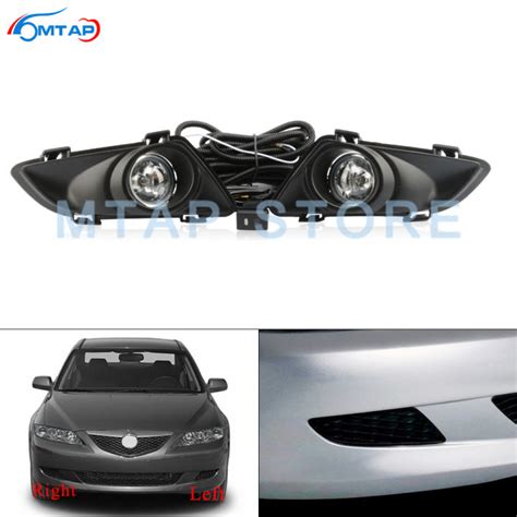 MTAP Auto Additional Upgrade Front Bumper Fog Lamp Set For Mazda 6