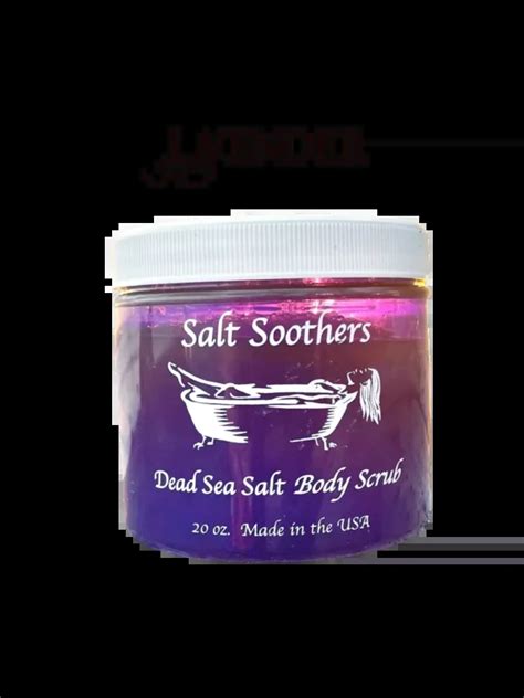 Lavender Essential Oil Dead Sea Salt Scrub Salt Soothers