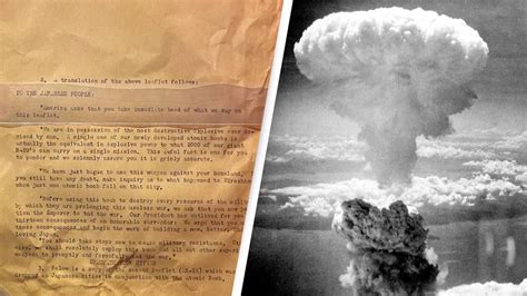 Chilling leaflet that was dropped on Nagasaki by USA before the nuke