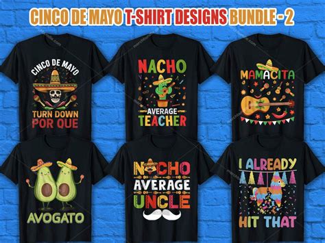 Cinco De Mayo T Shirt Design Bundle Cinco De Mayo Shirt