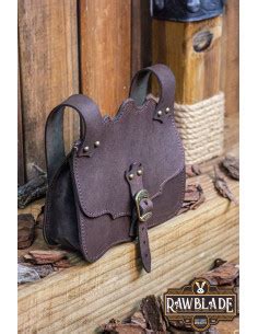 Sac médiéval Hakoon en cuir Marron Boutique Épées