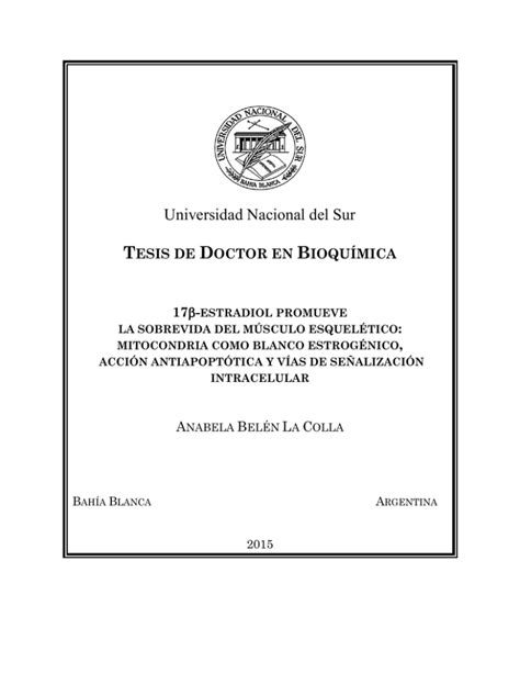 Tesis Doctoral Anabela La Colla Pdf