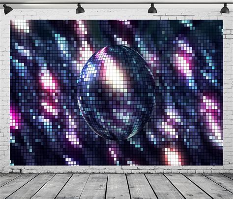 Amazon CORFOTO 7x5ft Fabric Bright Retro Disco Ball Photography