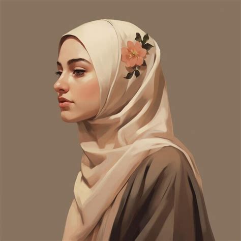 Premium Ai Image Muslim Girl Portrait