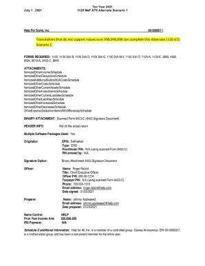 Fillable Online Form Alternate Ats Scenario Tax Year Fax