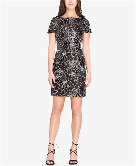 Tahari Asl Sequined Sheath Dress Macys