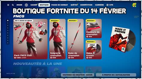 Boutique Fortnite Du 14 Février 2024 Youtube