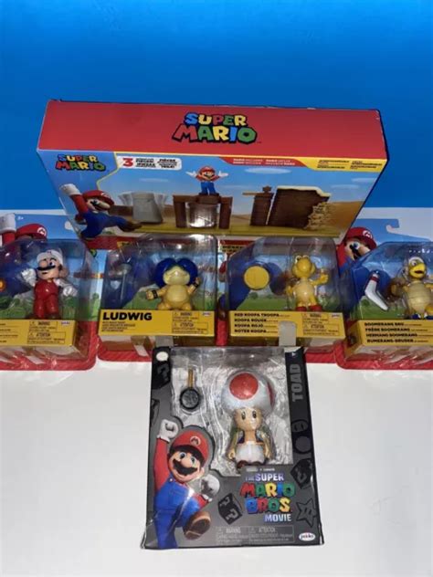 2023 Jakks The Super Mario Bros Movie Action Figures Lot Set £35 03