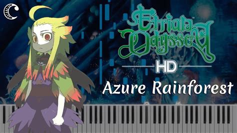 Azure Rainforest From Etrian Odyssey Piano Cover Piano Roll YouTube