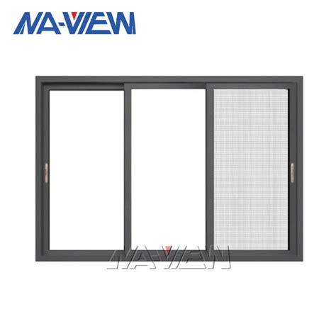 Ce Aluminium Sliding Windows Triple Slider Window For Residential House