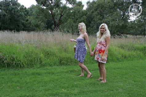 Shameless Amateur Lesbians Shanty And Shannon Cum Hard In The Nature Photos