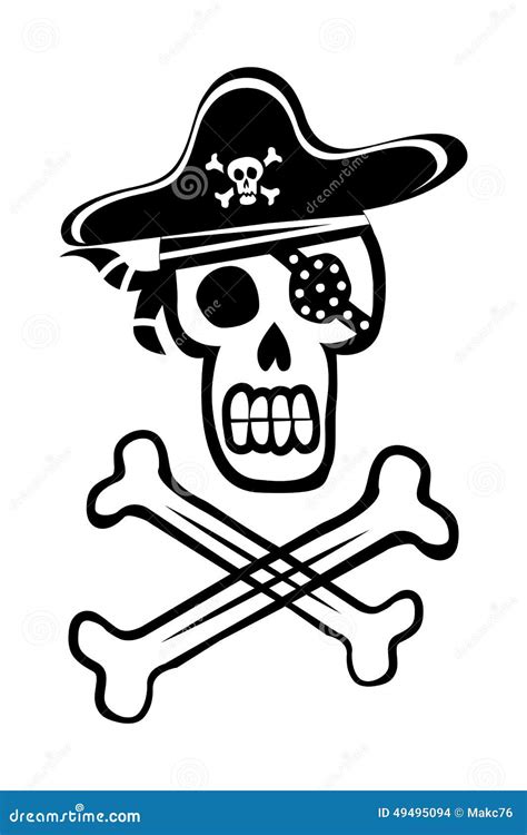 Pirate Skull And Crossbones Stock Vector Illustration Of Halloween