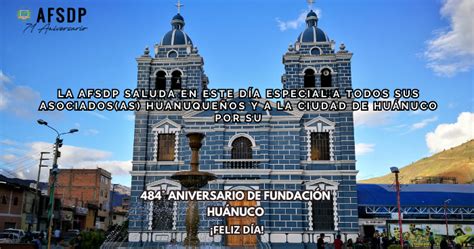 Hu Nuco Aniversario De Su Fundaci N Afsdp