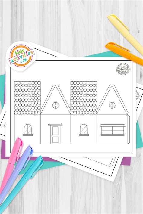 Build A Paper City With Paper House Templates For Kids