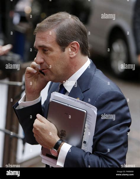 Brussels, Belgium. 15th Oct, 2015. Portuguese Prime Minister Pedro ...