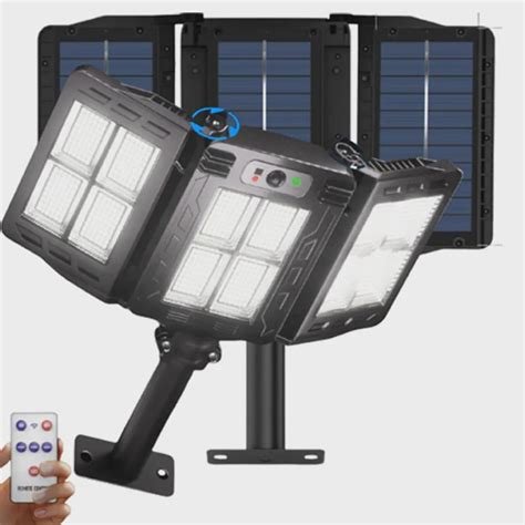 Luminária Lâmpada Solar Alta Potência de Parede Rua Poste Sensor de